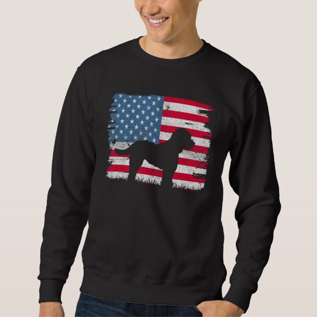 Sudadera Cockapoo American Flag USA 4th of July Men Women B (Anverso)