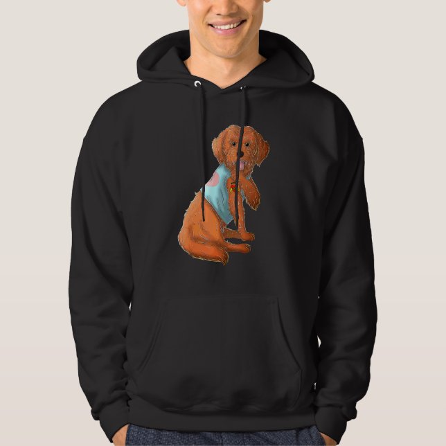 Sudadera Cockapoo Amo a Mamá Tattoo Día de la Madre Perro (Anverso)