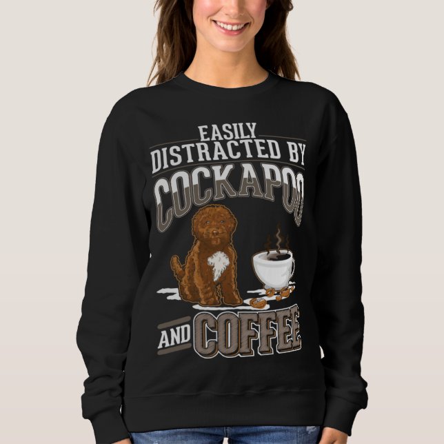 Sudadera Cockapoo And Coffee (Anverso)