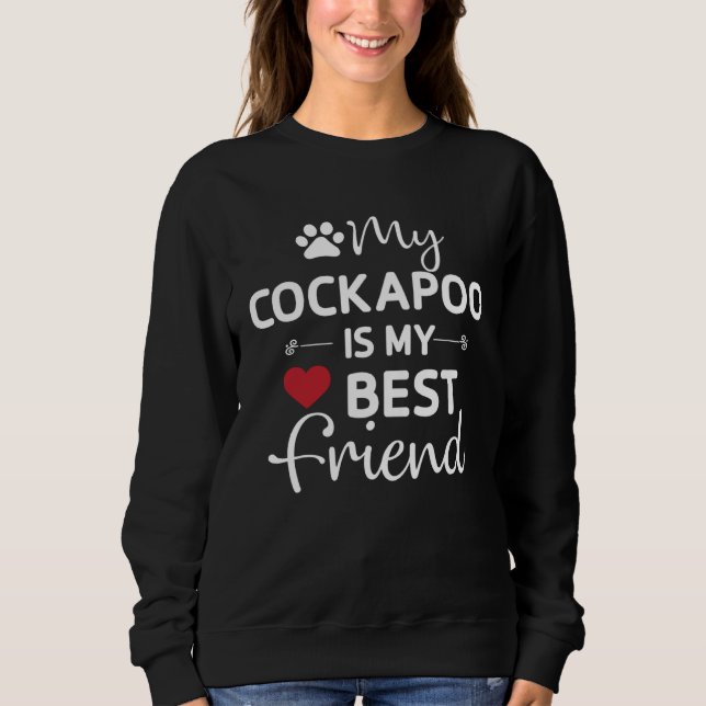 Sudadera Cockapoo Bestfriend Cockerpoo Mom Dad (Anverso)