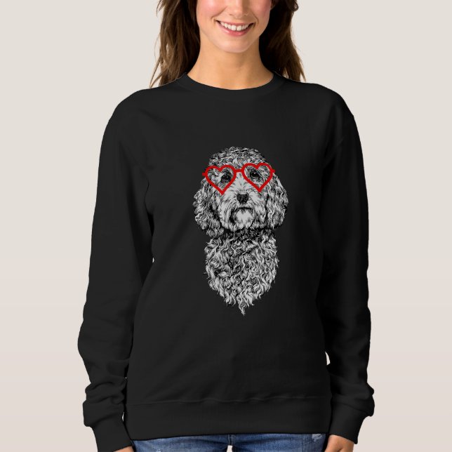 Sudadera Cockapoo Valentines Day Doodle Dog Mom Dog Lover (Anverso)