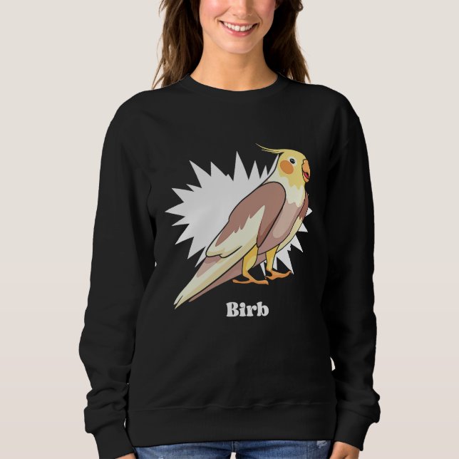 Sudadera Cockatiel Birb Meme Yellow Cute Bird for Parrot Ow (Anverso)