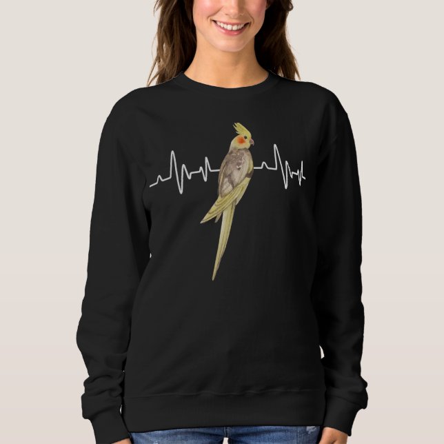 Sudadera Cockatiel Heartbeat Ekg Pulseline Avirot Bir (Anverso)