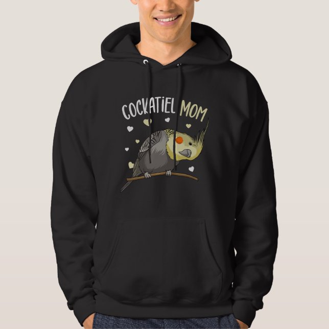 Sudadera Cockatiel Mom Funny Bird Lover Women (Anverso)
