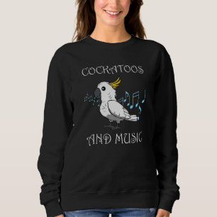 Sudadera Cockatiel Music Notes Músico Clef Cockatoo