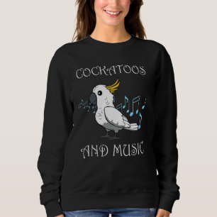 Sudadera Cockatiel Music Notes Músico Clef Cockatoo