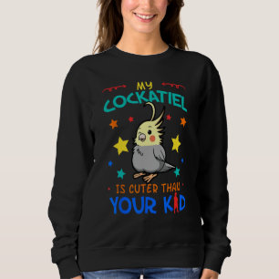 Sudadera Cockatiel Parrot Cockatoo Lutino Quarrion Weiro Bi