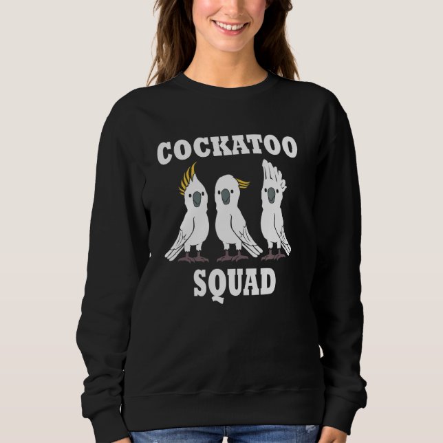 Sudadera Cockatoo Squad Ironic Dice Ave Cockatiel (Anverso)