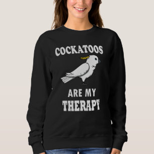 Sudadera Cockatoos Como Terapia Cita Irónica Cockatiel Para