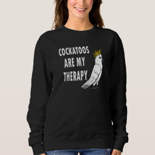 Sudadera Cockatoos como terapia Cute Cockatiel Animal Exóti