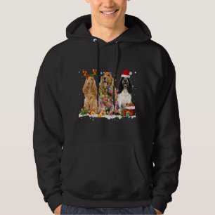 Sudadera Cocker inglés español Perro reno Christma