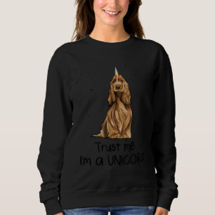 Sudadera Cocker inglés Spaniel Confía en mí, soy un perro u