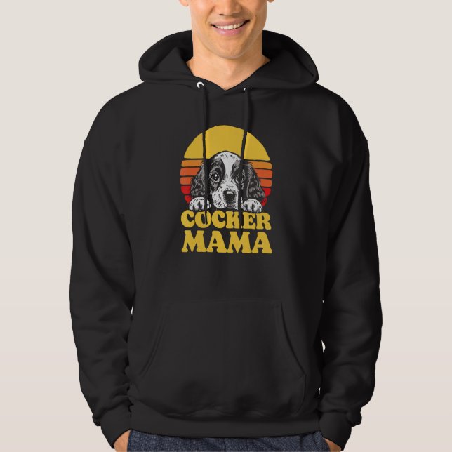 Sudadera Cocker Mama Cute English Cocker Spaniel Puppy Mom  (Anverso)
