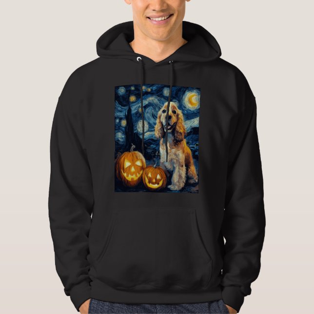 Sudadera Cocker Spaniel Americano Perro Lindo Halloween Jac (Anverso)
