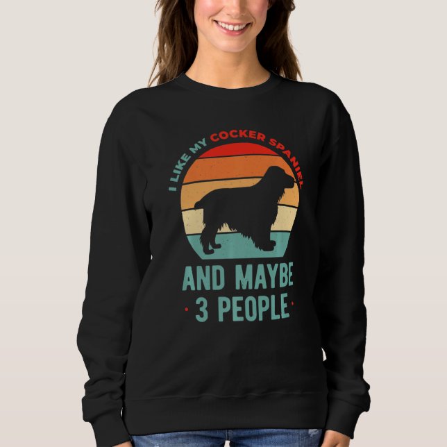 Sudadera Cocker Spaniel Dog Pup (Anverso)