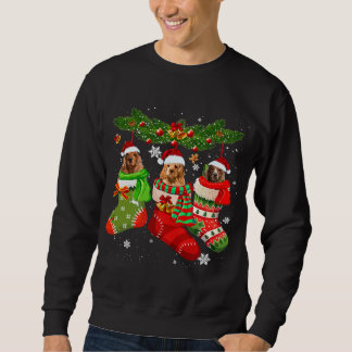 Sudadera Cocker Spaniel en Santa Perro de Ros de Navidad