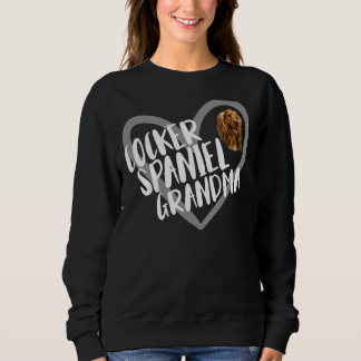 Sudadera Cocker Spaniel Grandma Heart Funny Cocker Spaniel