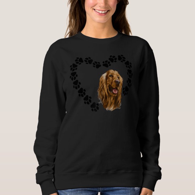 Sudadera Cocker Spaniel Heart Funny Cocker Spaniel Dueño Do (Anverso)