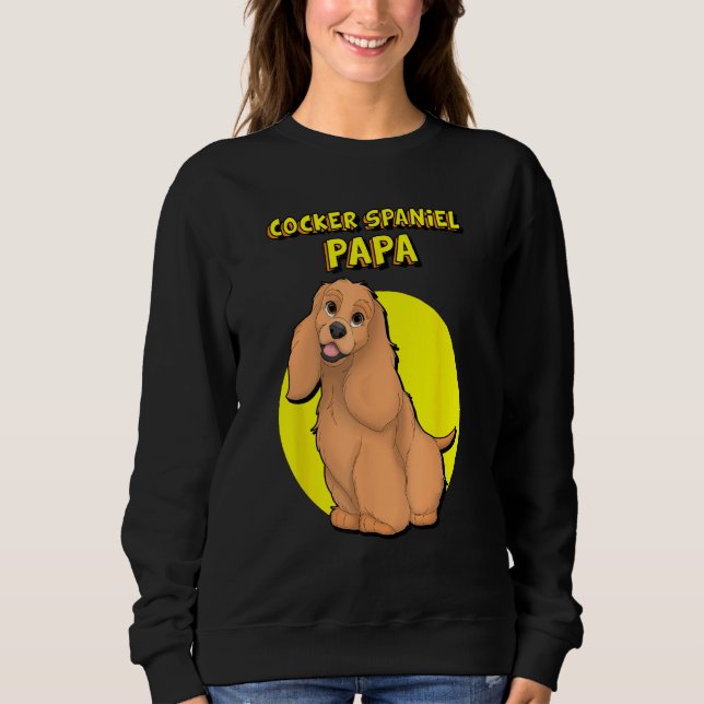 Sudadera Cocker Spaniel Papa Red Cocker Spaniel Dog Father (Anverso)