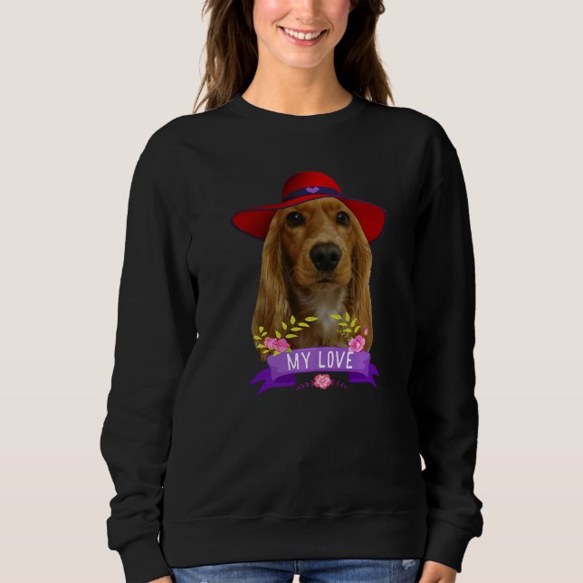 Sudadera Cocker Spaniel Pop Love Cocker Spaniels Dad Mom (Anverso)