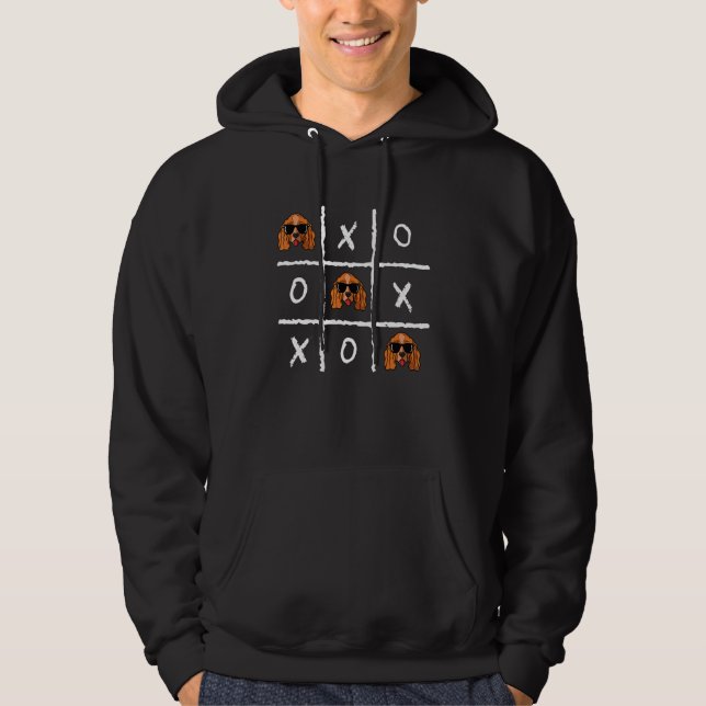 Sudadera Cocker Spaniel Tic Tac Te Tic Tac Toe Nostalgic D (Anverso)