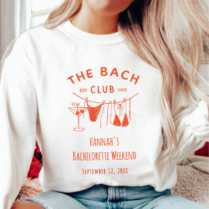 Sudadera Cocktail Naranja de mano caprichoso Bachelorette