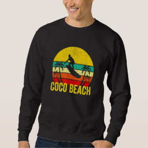 Sudadera Coco Beach Florida Retro Vintage Surfer Sunset Vac