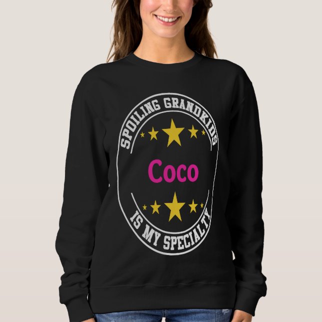 Sudadera Coco Spoiling Grandkids Is My Specialty  Grandmoth (Anverso)