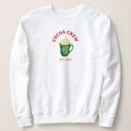 Sudadera Cocoa Crew Navidad Moderna para Mujeres