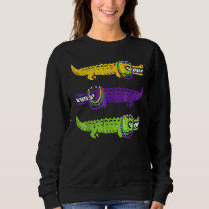 Sudadera Cocodiles Louisiana Mardi Gras Fiesta Bo