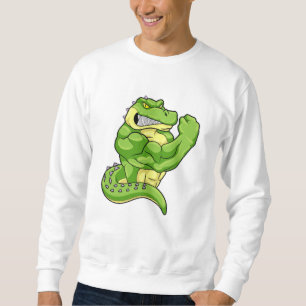 Sudadera Cocodrilo como constructor de cuerpos con músculos