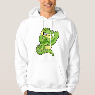Sudadera Cocodrilo como constructor de cuerpos y grandes mú