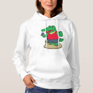 Sudadera Cocodrilo con flores