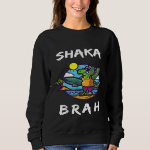 Sudadera Cocodrilo con Surfboard Shaka Brah Surfer Dude Ha