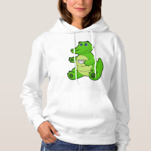 Sudadera Cocodrilo con taza de café