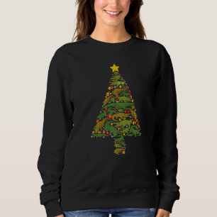 Sudadera Cocodrilo de árbol de navidad de ligador navidad m