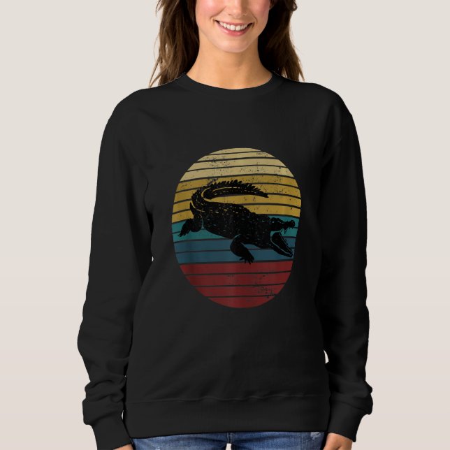 Sudadera Cocodrilo de cocodrilo de cocodrilo zoológico rept (Anverso)