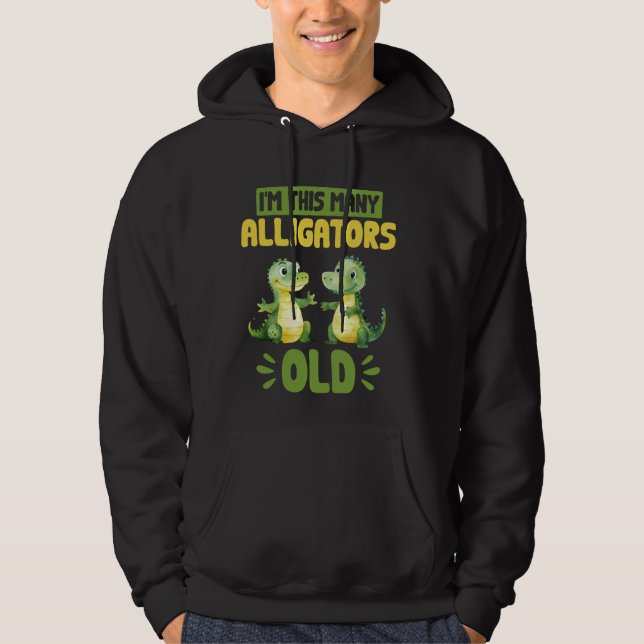 Sudadera Cocodrilo de segundo cumpleaños de ligador (Anverso)
