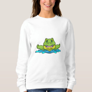 Sudadera Cocodrilo en el baño