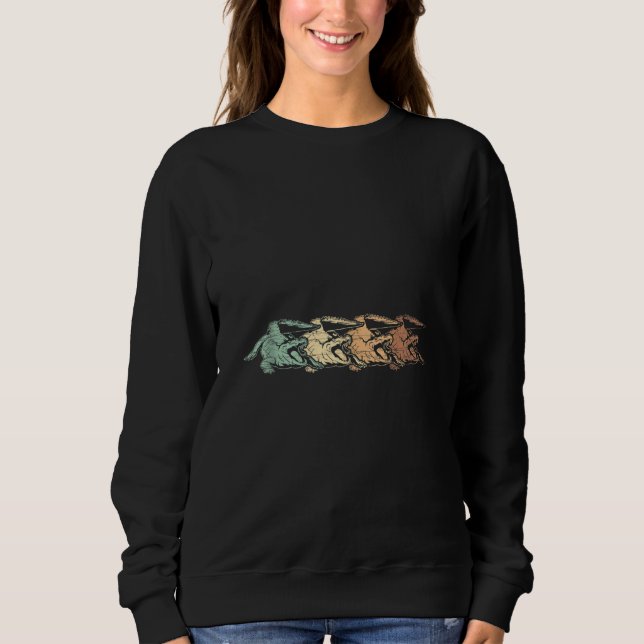 Sudadera Cocodrilo zoológico reptil (Anverso)