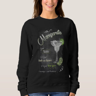 Sudadera Coctel margarita Mezclador feliz hora Cantinero