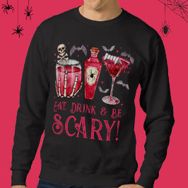 Sudadera Cócteles de Halloween para comer, beber y tener mi