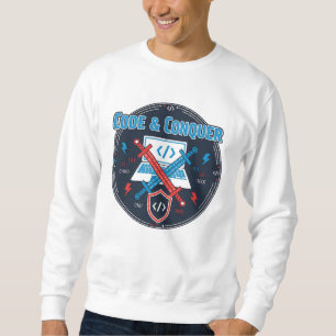 Sudadera Code & Conquer – Camiseta divertida de batalla par