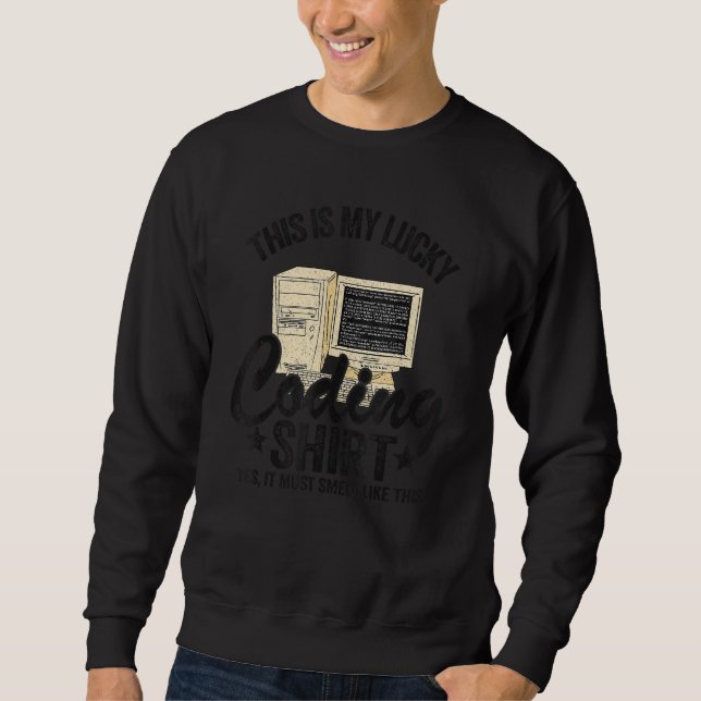 Sudadera Coder Chistes Geek Computer Programmer Esto Es Mi  (Anverso)