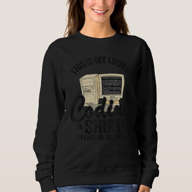 Sudadera Coder Chistes Geek Computer Programmer Esto Es Mi  (Anverso)