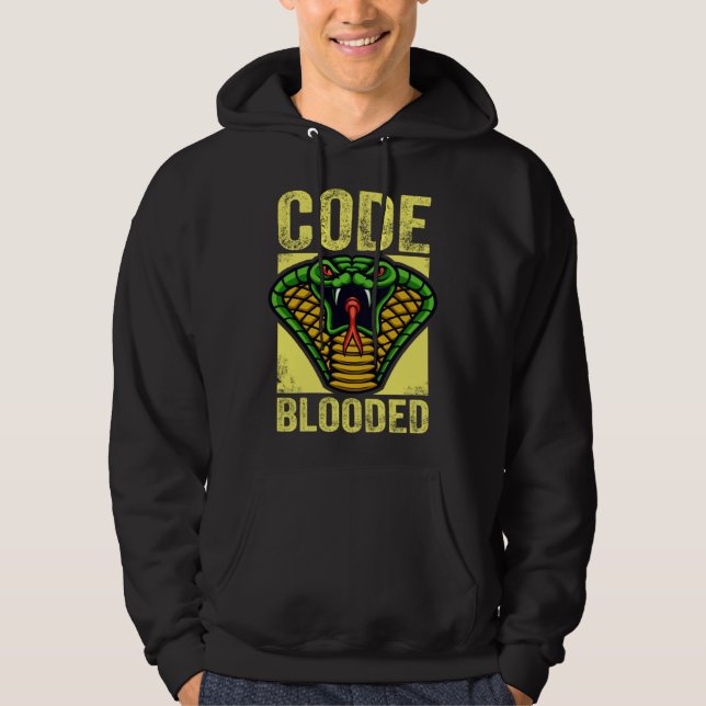 Sudadera Coder coding coder computer snake developer (Anverso)