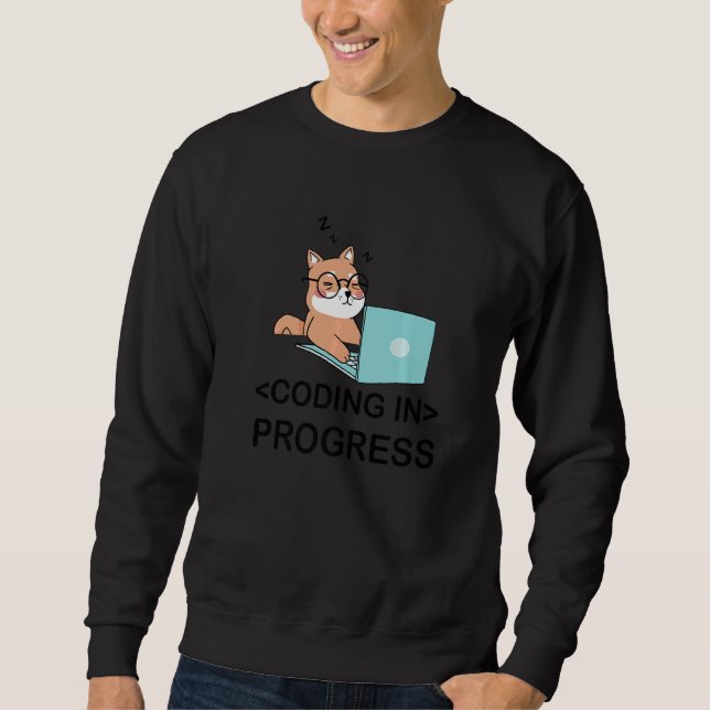 Sudadera Codificación En Curso Programador De Códigos Nerd (Anverso)