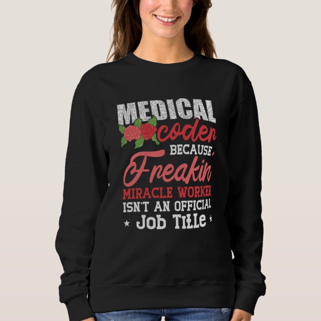 Sudadera Codificador médico debido a la codificación ICD de (Anverso)