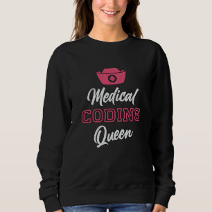 Sudadera Codificador médico Queen Coding Codificador de pro