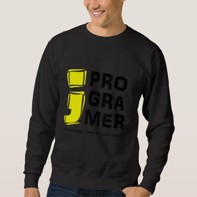 Sudadera Codificar Programador Informático Amo Codificación (Anverso)